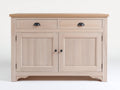 Buffet - Bois-Métal - 104 x 43 x 88 cm - Bois clair - Style rustique