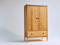 Armoire - Bois - 120 x 55 x 185 cm - Bois naturel - Style classique naturel