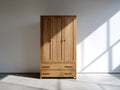Armoire - Bois - 125 x 60 x 195 cm - Chêne naturel - Style moderne naturel