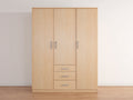 Armoire - Bois - 180 x 60 x 200 cm - Chêne clair - Style moderne naturel