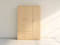 Armoire - Bois - 150 x 60 x 200 cm - Bois clair - Style moderne naturel
