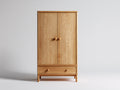 Armoire - Bois - 120 x 55 x 185 cm - Chêne naturel - Style classique naturel