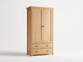 Armoire - Bois - 120 x 55 x 185 cm - Chêne clair - Style classique naturel