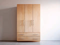 Armoire - Bois - 140 x 60 x 195 cm - Bois clair - Style moderne naturel